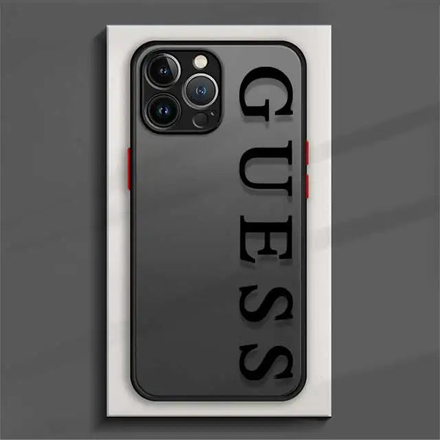 Funda de Teléfono Mate para Xiaomi Redmi Note 12, 11 Pro, 11T, 9S, 10, 8, 7, 9A, 9C, K40: Protección y Estilo con Marca de Moda G-UESS