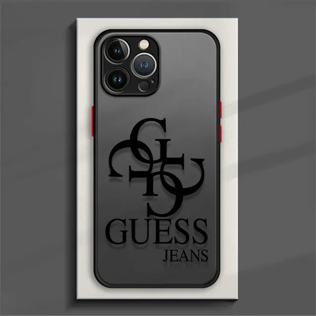 Funda de Teléfono Mate para Xiaomi Redmi Note 12, 11 Pro, 11T, 9S, 10, 8, 7, 9A, 9C, K40: Protección y Estilo con Marca de Moda G-UESS