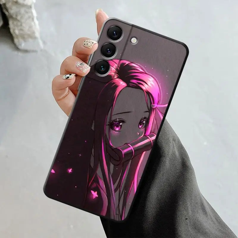 Funda Demon Slayer para Samsung Galaxy S23, S22, S21, S20 FE Ultra, S10, S9, S8 Plus, Note 20, Ultra 10Plus