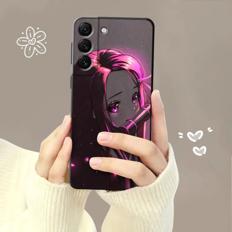 Funda Demon Slayer para Samsung Galaxy S23, S22, S21, S20 FE Ultra, S10, S9, S8 Plus, Note 20, Ultra 10Plus