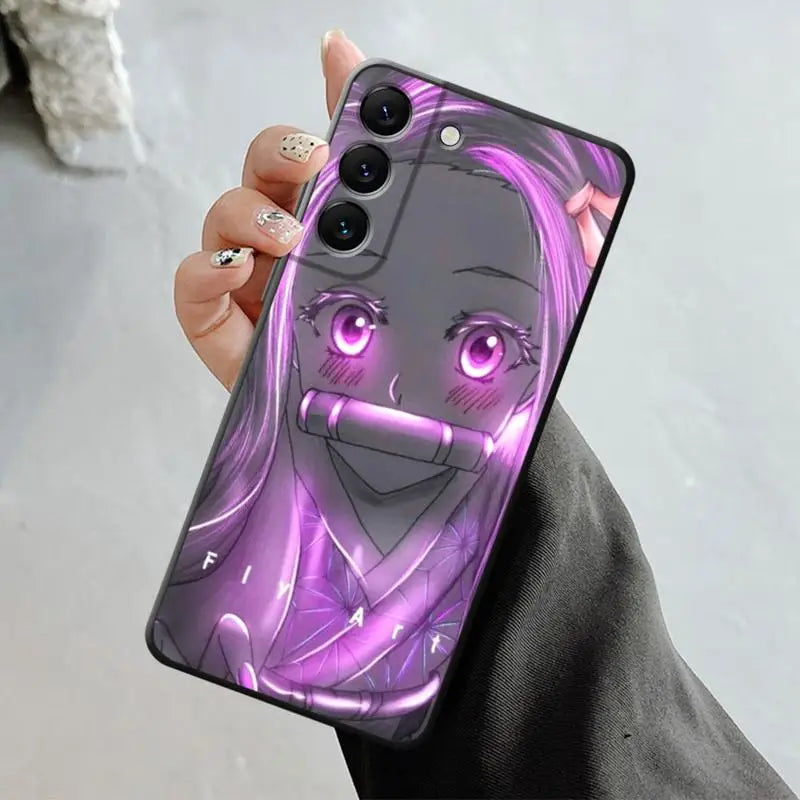 Funda Demon Slayer para Samsung Galaxy S23, S22, S21, S20 FE Ultra, S10, S9, S8 Plus, Note 20, Ultra 10Plus