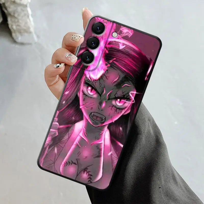 Funda Demon Slayer para Samsung Galaxy S23, S22, S21, S20 FE Ultra, S10, S9, S8 Plus, Note 20, Ultra 10Plus