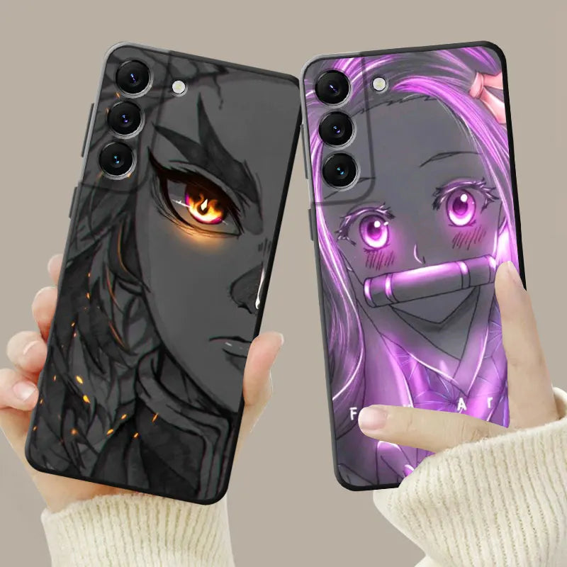 Funda Demon Slayer para Samsung Galaxy S23, S22, S21, S20 FE Ultra, S10, S9, S8 Plus, Note 20, Ultra 10Plus