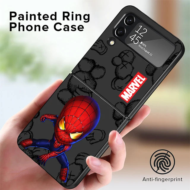 Funda de teléfono para Samsung Galaxy Z Flip 5 Z Flip 4 ZFlip ZFlip3 Z Flip 3 5G ZFlip4 Flip4 Flip3 Marvel Ironman Venom