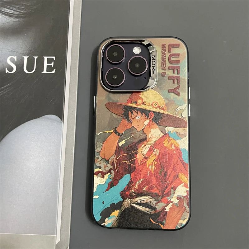 Funda anime one piece para iPhone, 15, 14, 13, 12, 11 Pro Max Plus