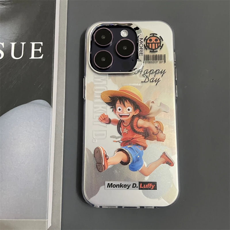 Funda anime one piece para iPhone, 15, 14, 13, 12, 11 Pro Max Plus