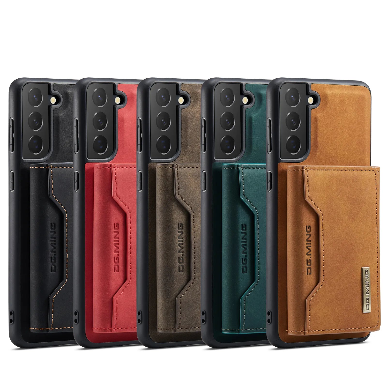 Funda magnética de cuero PU  para Samsung Galaxy S23 Ultra S22 S21 Plus S20 FE Note20 A52 A52S A12 A54 A14 tarjetero desmontable