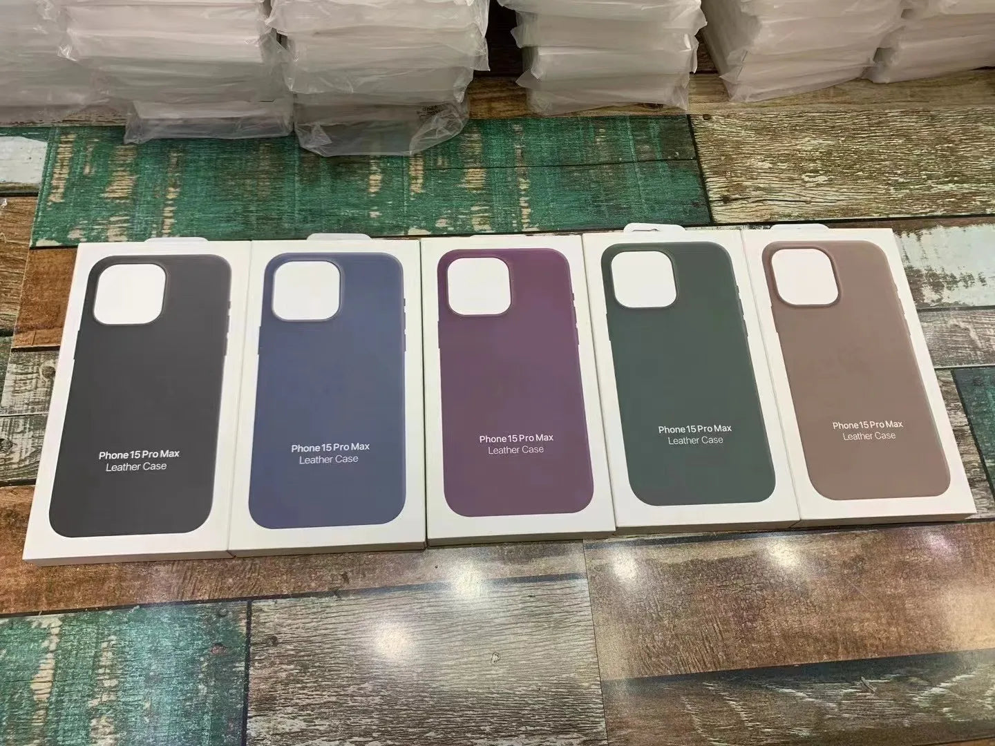 Funda magnética de cuero para iPhone para iPhone 15