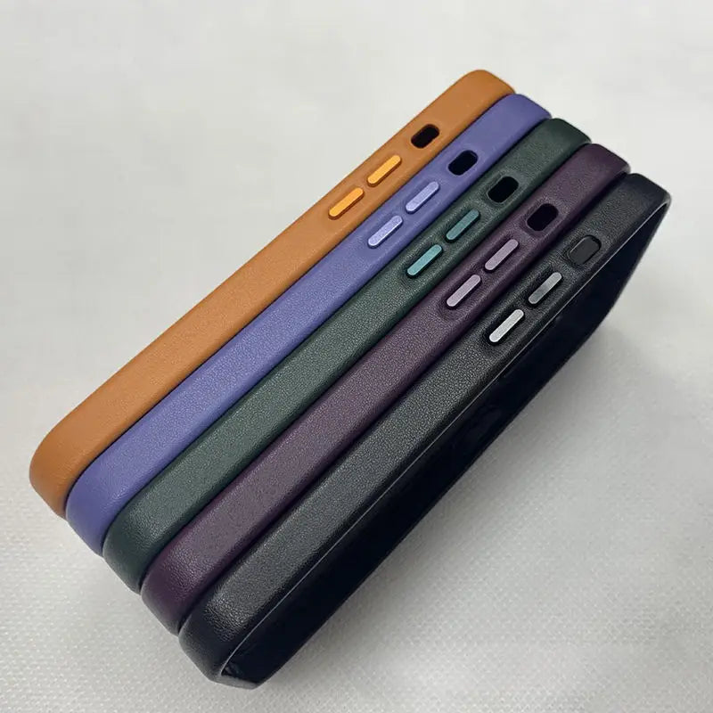 Funda magnética de cuero para iPhone para iPhone 15