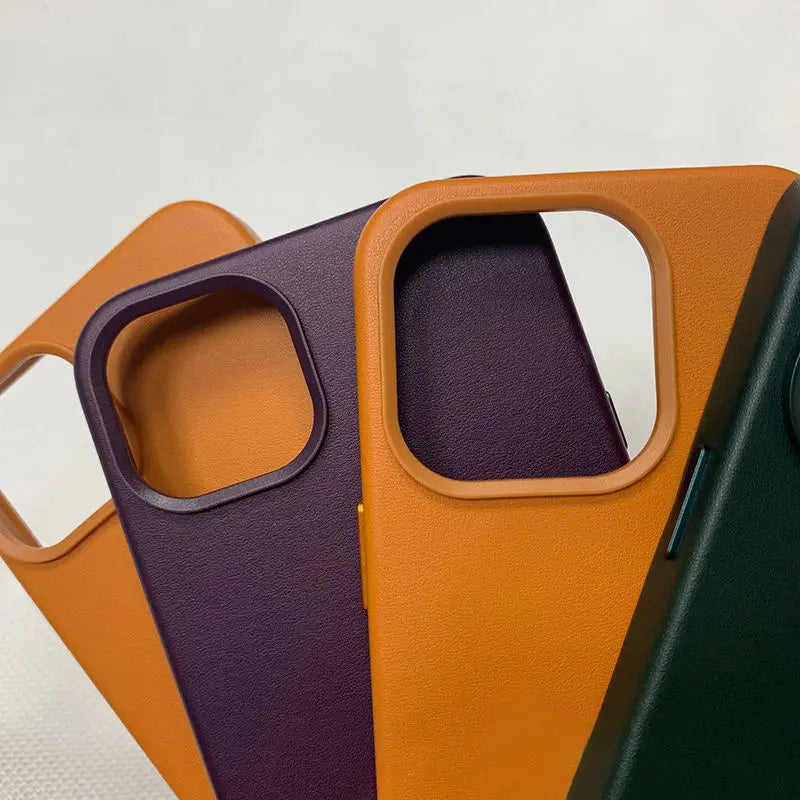 Funda magnética de cuero para iPhone para iPhone 15