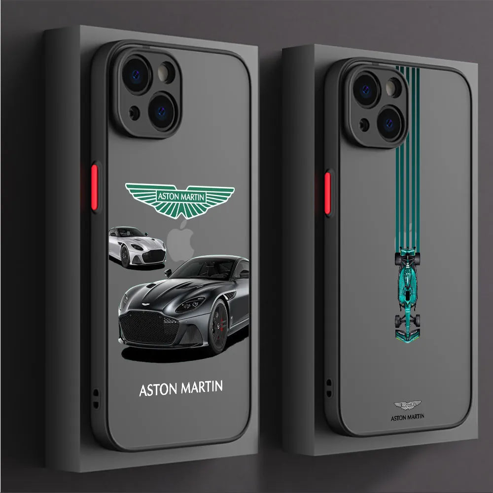 Funda mate a-aston-martin cars para iPhone XR 8 Plus XS X 7 6S SE 14 Pro Max 12 Mini 11 Pro 15 13 6 XS Max 12 Pro, fundas de TPU