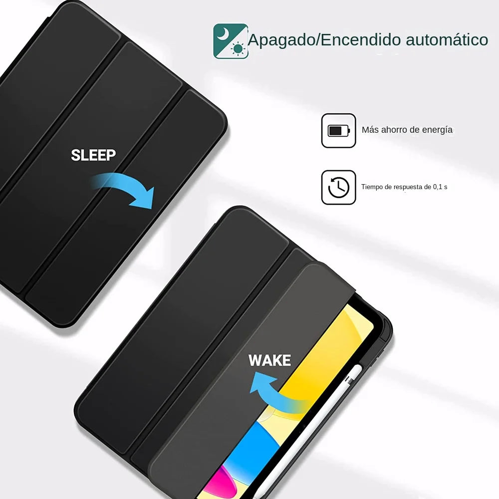 Funda para iPad de 10. ª generación, 2022, Air 5, Air 4, 10,9 Pro, 11, 2022, 2018, con ranura para bolígrafo