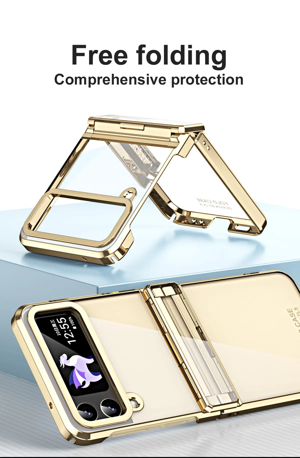 Funda plegable para Samsung Galaxy Z Flip 3, 4, 5, 5G, Z Flip4, 5G,