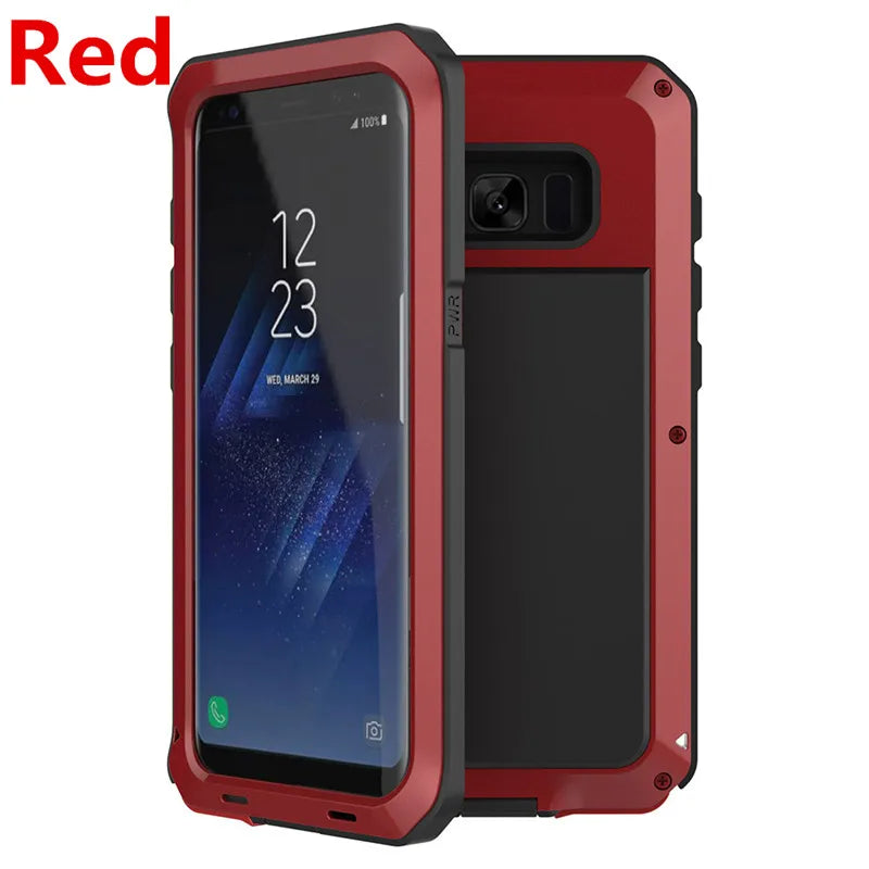 Funda Protectora de Metal para Samsung Galaxy - Armadura premium, Resistente a Prueba de Golpes