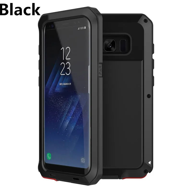 Funda Protectora de Metal para Samsung Galaxy - Armadura premium, Resistente a Prueba de Golpes