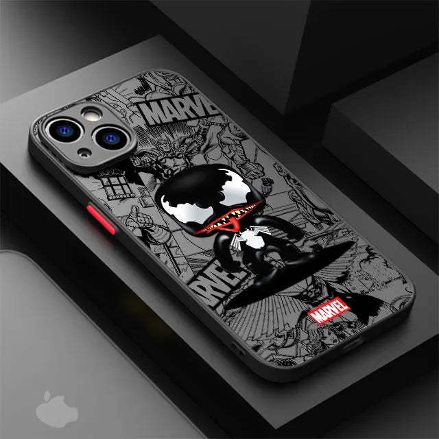 Funda Marvel para iPhone XS, X, 13 Pro, Max, XR, 12 Mini, 14, 15 Plus, 7, 6S Plus, 8, SE, 11, 14, 15 Pro Max, 13