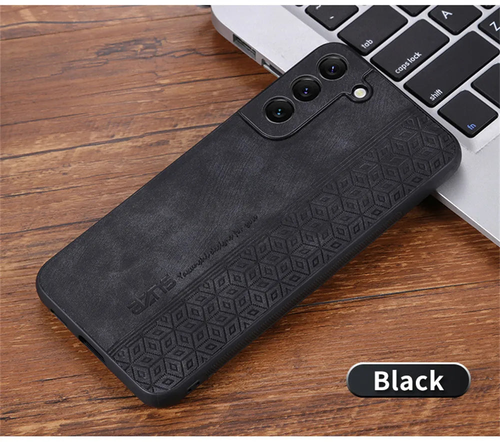 Funda de Cuero PU Suave a Prueba de Golpes para Galaxy S22, S21, S23 Plus, Ultra, FE