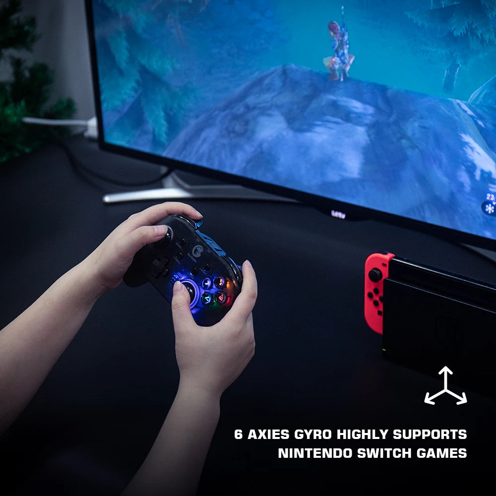 GameSir Mando de videojuegos T4 Pro con Bluetooth, para Nintendo Switch, Apple, iPhone, Android, teléfono móvil