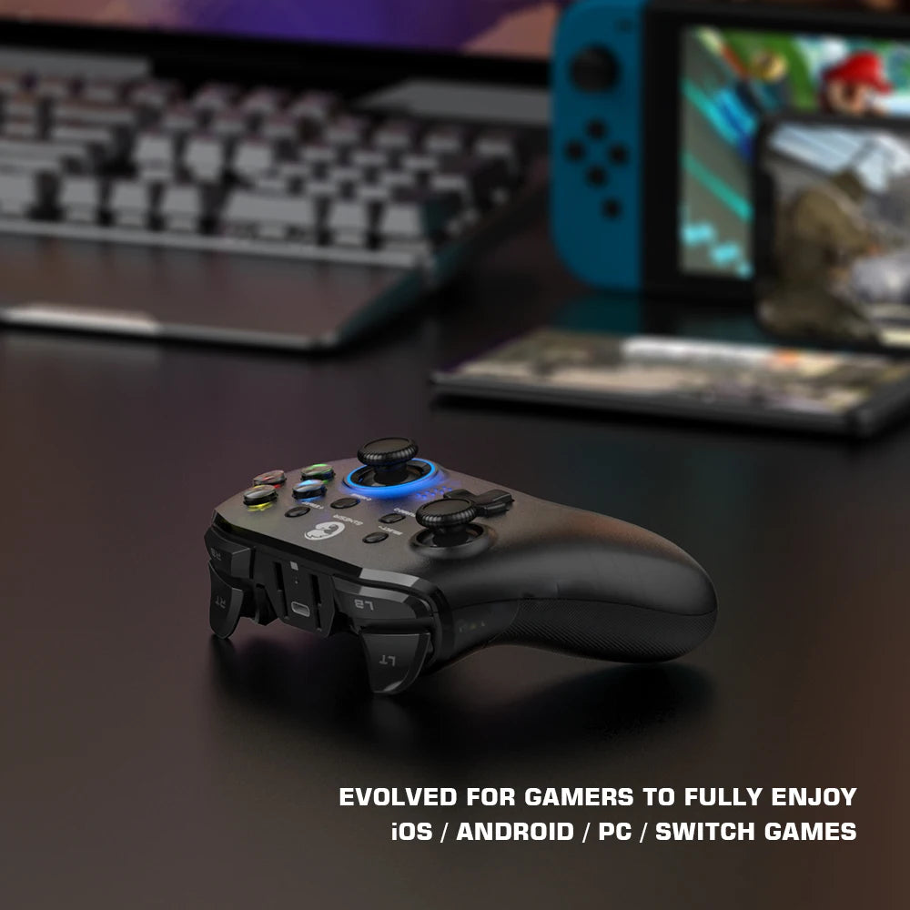 GameSir Mando de videojuegos T4 Pro con Bluetooth, para Nintendo Switch, Apple, iPhone, Android, teléfono móvil