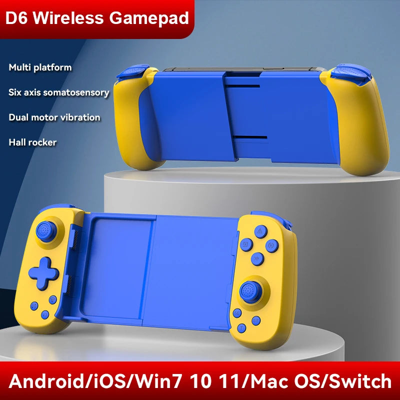 Gamepad  inalámbrico  con Bluetooth para consola Switch, PC, dispositivo Android IOS y Joystick de seis ejes