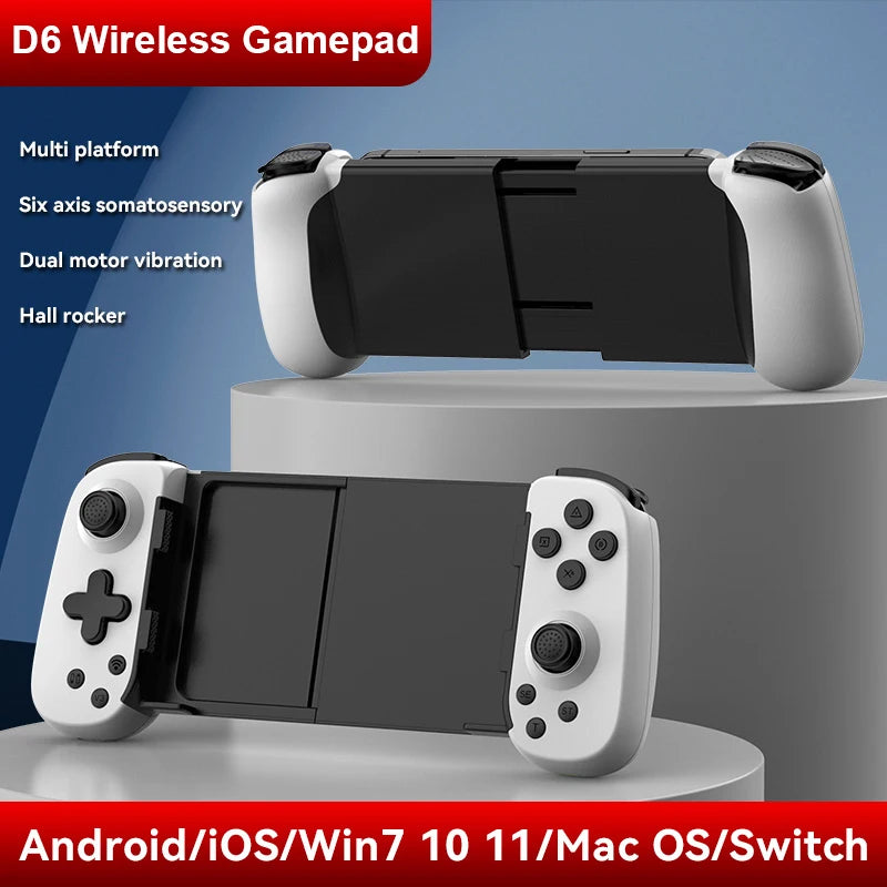 Gamepad  inalámbrico  con Bluetooth para consola Switch, PC, dispositivo Android IOS y Joystick de seis ejes