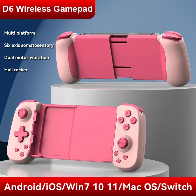 Gamepad  inalámbrico  con Bluetooth para consola Switch, PC, dispositivo Android IOS y Joystick de seis ejes