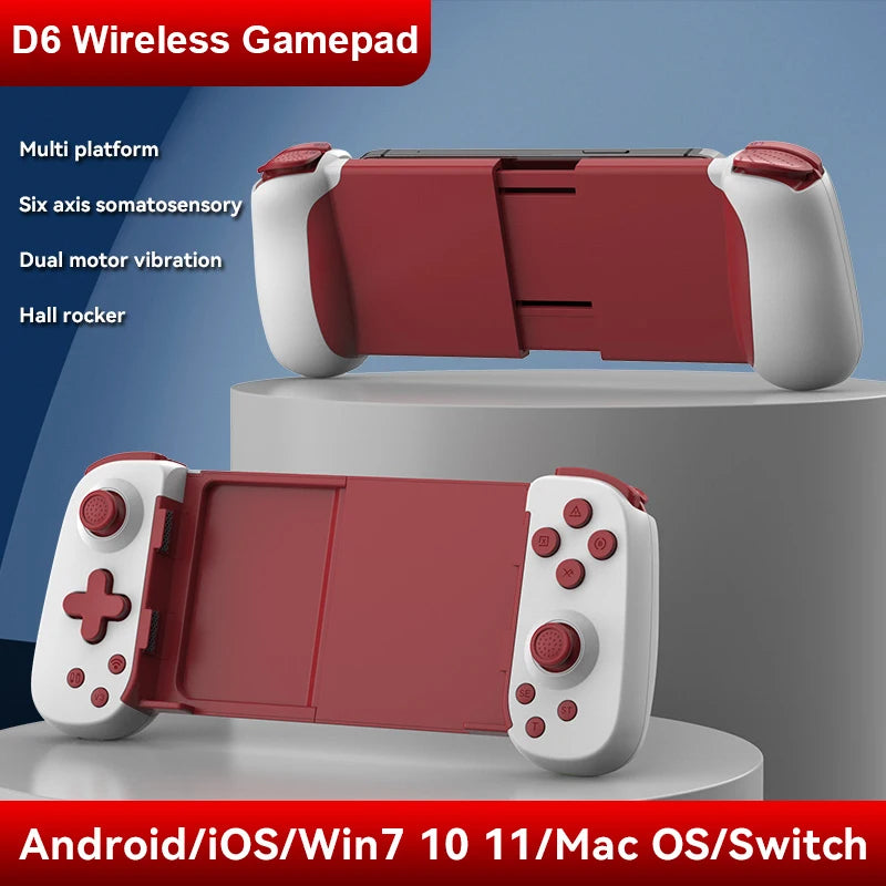 Gamepad  inalámbrico  con Bluetooth para consola Switch, PC, dispositivo Android IOS y Joystick de seis ejes