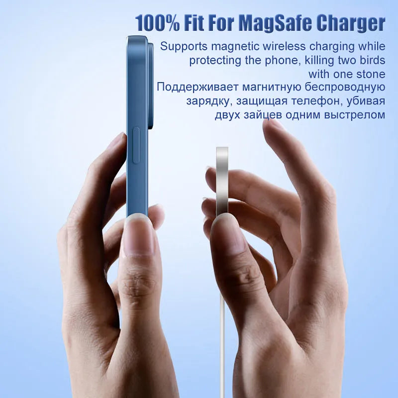 Magsafe-funda magnética Original para iPhone, funda de carga inalámbrica de silicona líquida para iPhone 15, 14, 13, 12, 11 Pro Max, Mini, X, XR, XS, 8 Plus