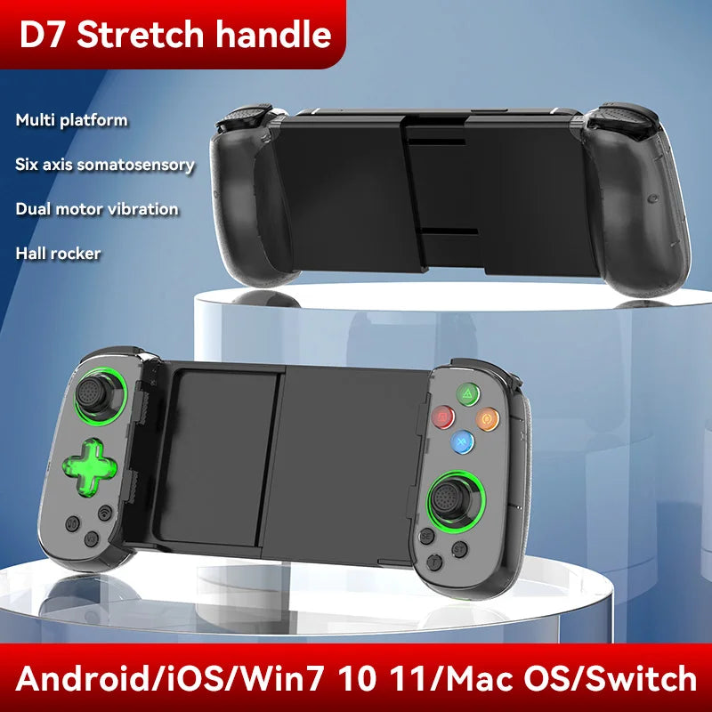 Mando inalámbrico con Bluetooth para IOS y Android, Gamepad telescópico para Switch, PS4 y PC