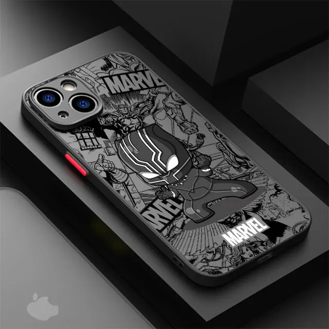 funda Marvel Comic Groot Venom para iPhone 14 Plus 13 Pro Max 11 12 Mini XR X XS 7 8 .