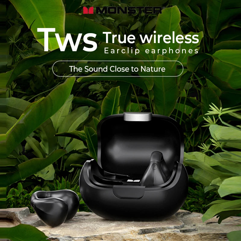 Monster-auriculares inalámbricos TWS con Bluetooth 5.3  conducción ósea, reducción de ruido, impermeables