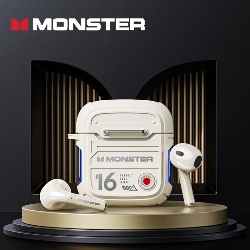 Monster-auriculares inalámbricos XKT16 con Bluetooth 5,3, sonido HiFi, HD, Control táctil