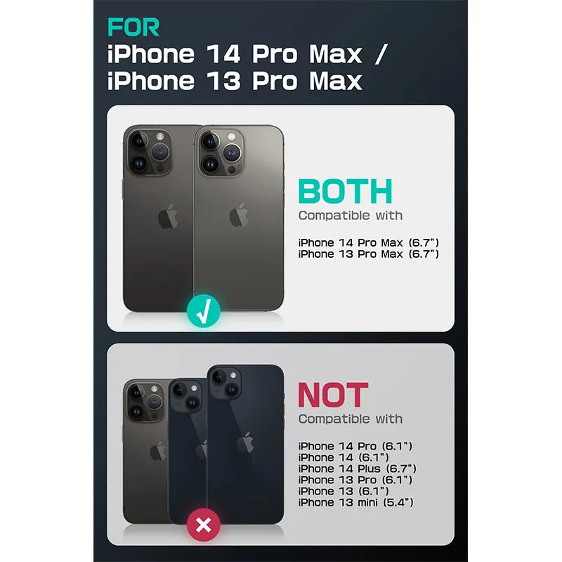 Funda Robusta de Cuerpo Completo para iPhone 14 Pro Max/13 Pro Max: Protección Máxima con Estilo