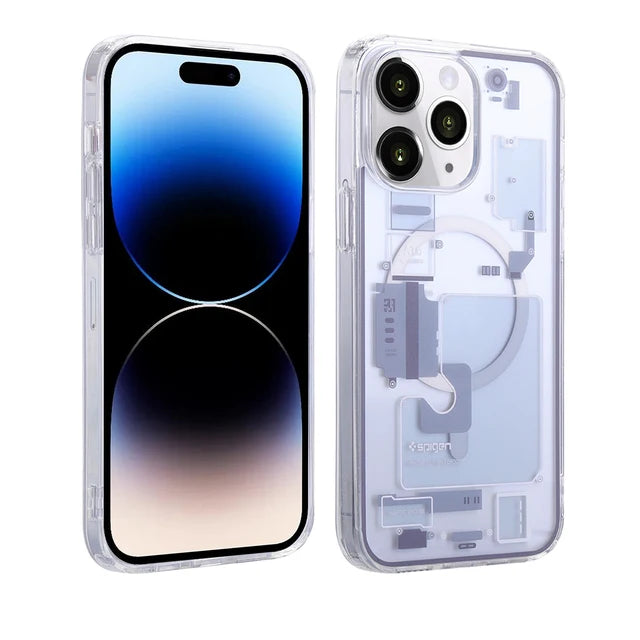 Funda Ultra Hybrid Zero One (MagFit) para iPhone 12, 13, 14 Pro Max, 15 Pro Max, funda para cargador inalámbrico