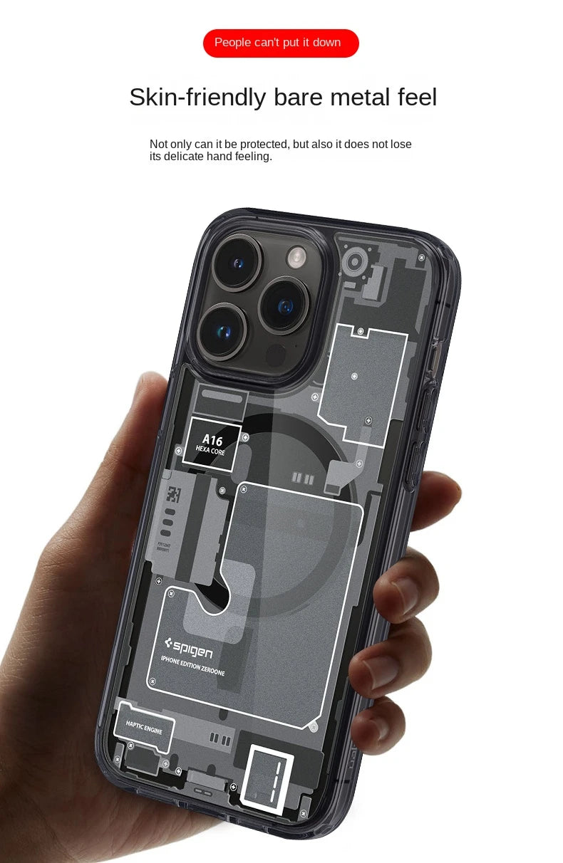 Funda Spigen Ultra Hybrid Mag MagSafe iPhone 13 Pro Max Cero Uno - ✓