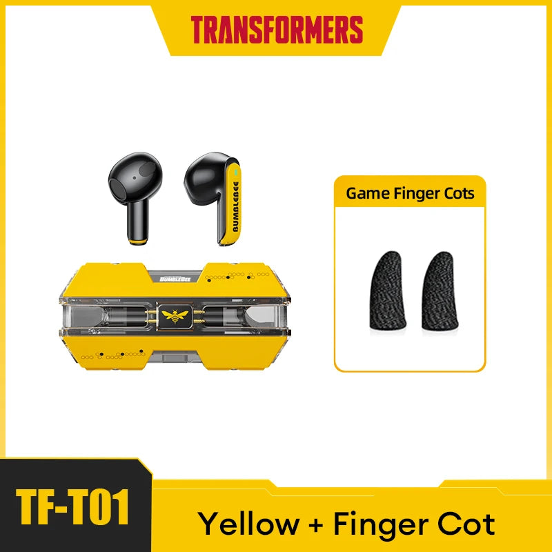 Transformers-auriculares TF-T01 TWS, inalámbricos por Bluetooth 5,3, de baja latencia, estéreo HIFI, para videojuegos y música, modo Dual