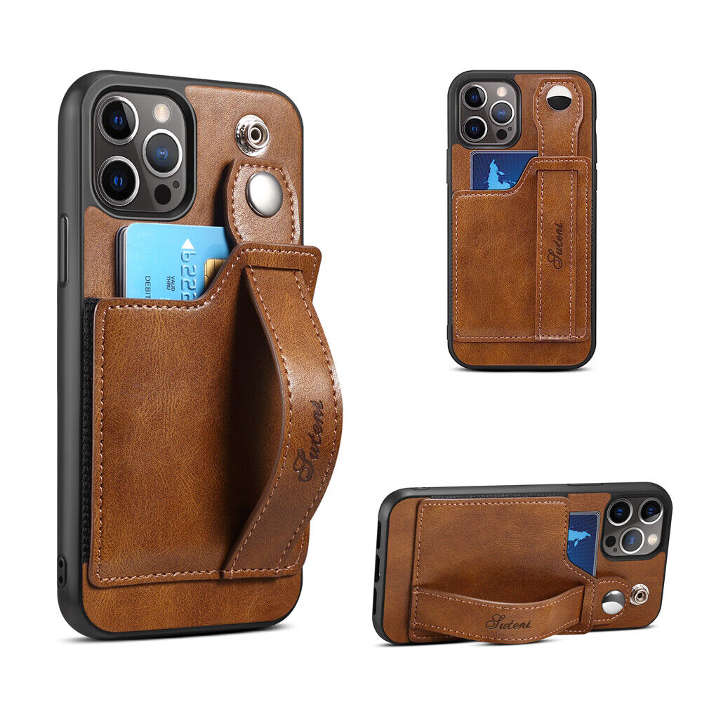 Funda de cuero PU para iPhone  con tarjetero ...